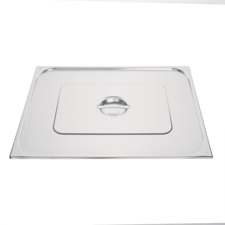 Couvercle GN 2/1 inox double Vogue
