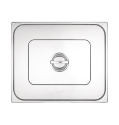 Couvercle GN 2/1 inox double Vogue