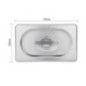 Couvercle GN 1/4 inox Vogue