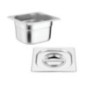 Lot de 4 bacs et couvercles GN1/6 Vogue