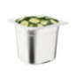 Ensemble inox 6 GN 1/6 avec couvercles Vogue (2 entretoises 325 x 25mm)
