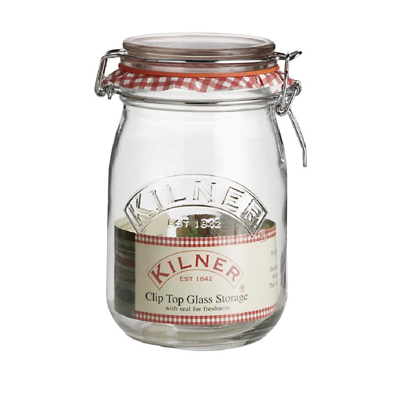 Bocal à conserves avec clip Kilner 1L