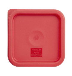 Couvercle carré rouge petit Hygiplas