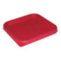 Couvercle carré rouge moyen Hygiplas