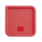 Couvercle carré rouge moyen Hygiplas
