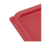 Couvercle carré rouge moyen Hygiplas
