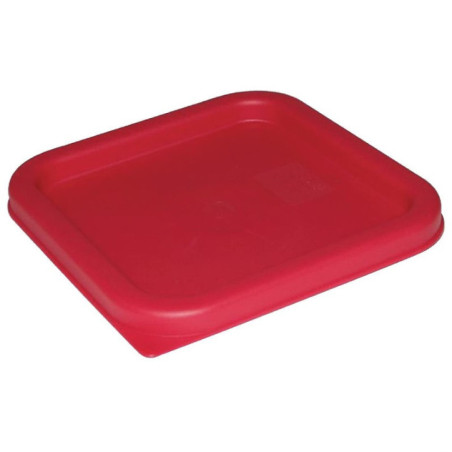 Couvercle carré rouge grand Hygiplas