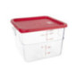 Couvercle carré rouge grand Hygiplas