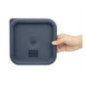 Couvercle carré bleu petit Hygiplas