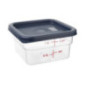 Couvercle carré bleu petit Hygiplas