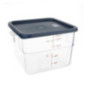 Couvercle carré bleu grand Hygiplas