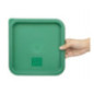 Couvercle carré vert moyen Hygiplas
