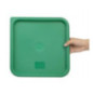 Couvercle carré vert grand Hygiplas