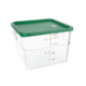 Couvercle carré vert grand Hygiplas