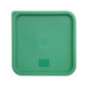 Couvercle carré vert grand Hygiplas