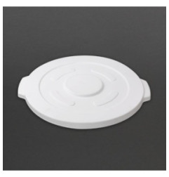 Couvercle pour conteneur rond blanc Vogue 76L