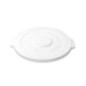 Couvercle pour conteneur rond blanc Vogue 76L