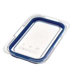 Couvercle bleu en ABS sans BPA Araven GN1/4