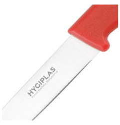 Couteau d office Hygiplas rouge 7,5 cm