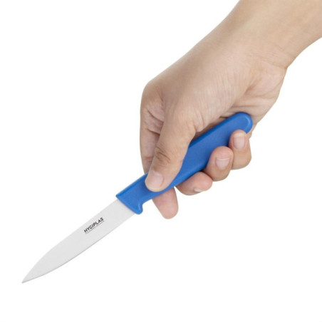 Couteau d'office Hygiplas bleu 7,5 cm