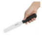 Couteau spatule à lame droite Hygiplas noir 150mm