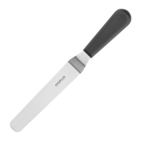 Couteau spatule coudé Hygiplas noir 190mm