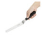 Couteau spatule coudé Hygiplas noir 190mm