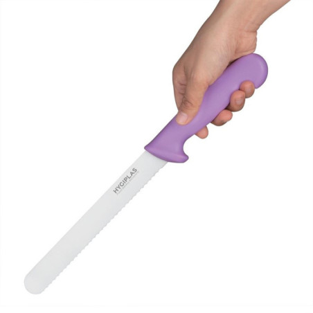 Couteau à pain Hygiplas violet 20cm