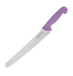 Couteau à pâtisserie denté Hygiplas violet 25cm