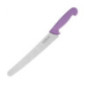 Couteau à pâtisserie denté Hygiplas violet 25cm
