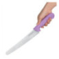 Couteau à pâtisserie denté Hygiplas violet 25cm
