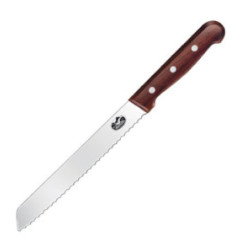 Couteau à pain à lame dentée Victorinox marron 215mm