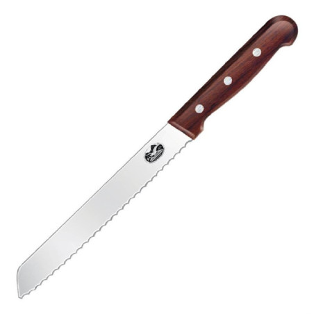 Couteau à pain à lame dentée Victorinox marron 215mm
