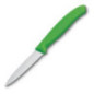 Couteau d'office lame dentée bout pointu Victorinox vert 80mm