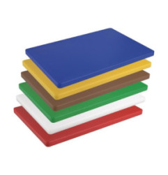 Planche à découper standard épaisse basse densité Hygiplas jaune