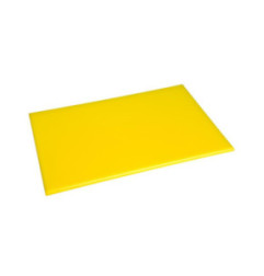 Planche à découper anti-bactérienne en haute densité Hygiplas jaune