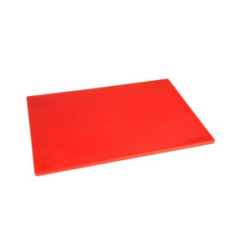Planche à découper antibactérienne basse densité Hygiplas rouge