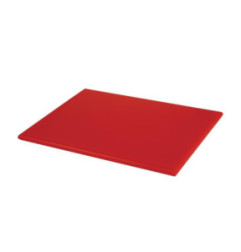Petite planche à découper haute densité Hygiplas rouge