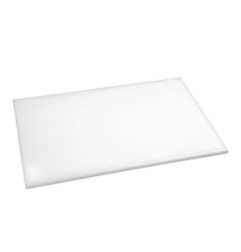 Planche à découper standard haute densité Hygiplas blanche