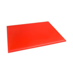 Planche à découper extra large haute densité Hygiplas rouge