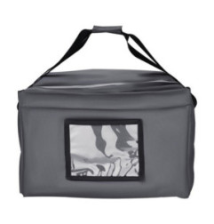 Sac à pizza isotherme Vogue gris 495 x 495 x 320 mm