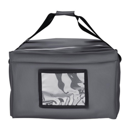 Sac à pizza isotherme Vogue gris 495 x 495 x 320 mm