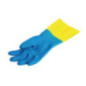 Gants étanches protection chimique légère bleus et jaunes Mapa Alto 405 L