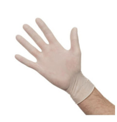 Gants en latex poudrés L (Lot de 100)