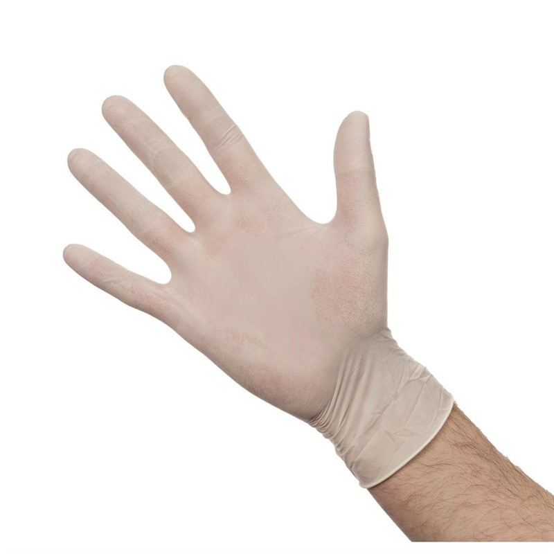 Gants en latex poudrés L (Lot de 100)