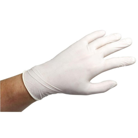 Gants en latex poudrés L (Lot de 100)