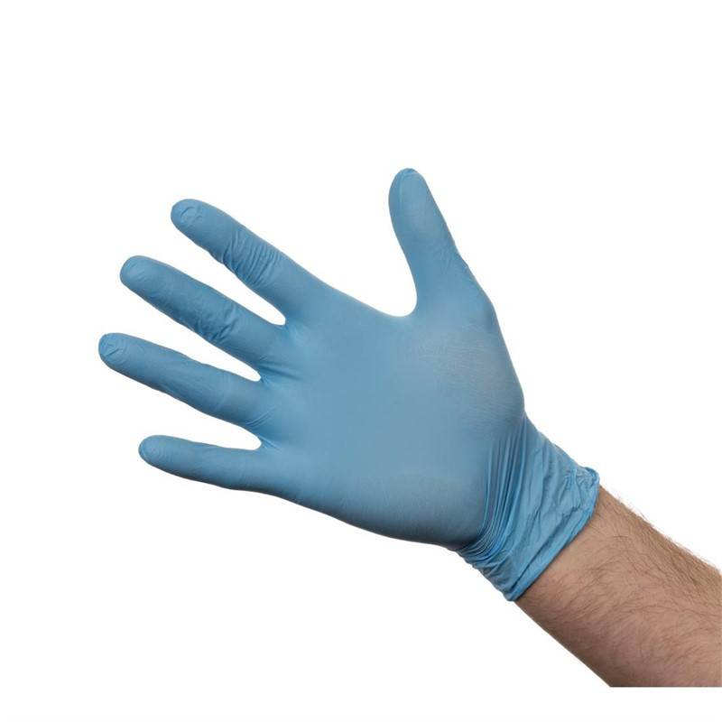 Gants en nitrile non poudrés bleus L (Lot de 100)