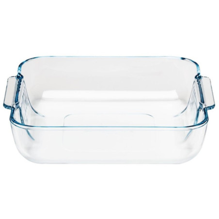 Plat carré en verre Pyrex 210mm