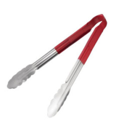 Pince de service à code couleur Hygiplas 300mm rouge
