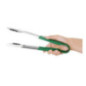 Pince de service à code couleur Hygiplas 300mm verte